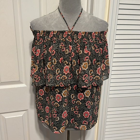 Rebecca Minkoff Tops - Rebecca Minkoff Ghiradelle Floral Off Shoulder Tiered Top